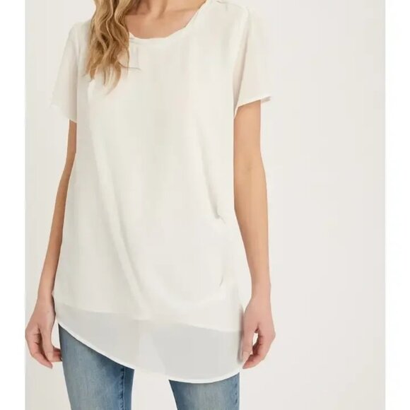 CLEAR OUT!!!! Asymmetric Modern Draped Top - Picture 7 of 12